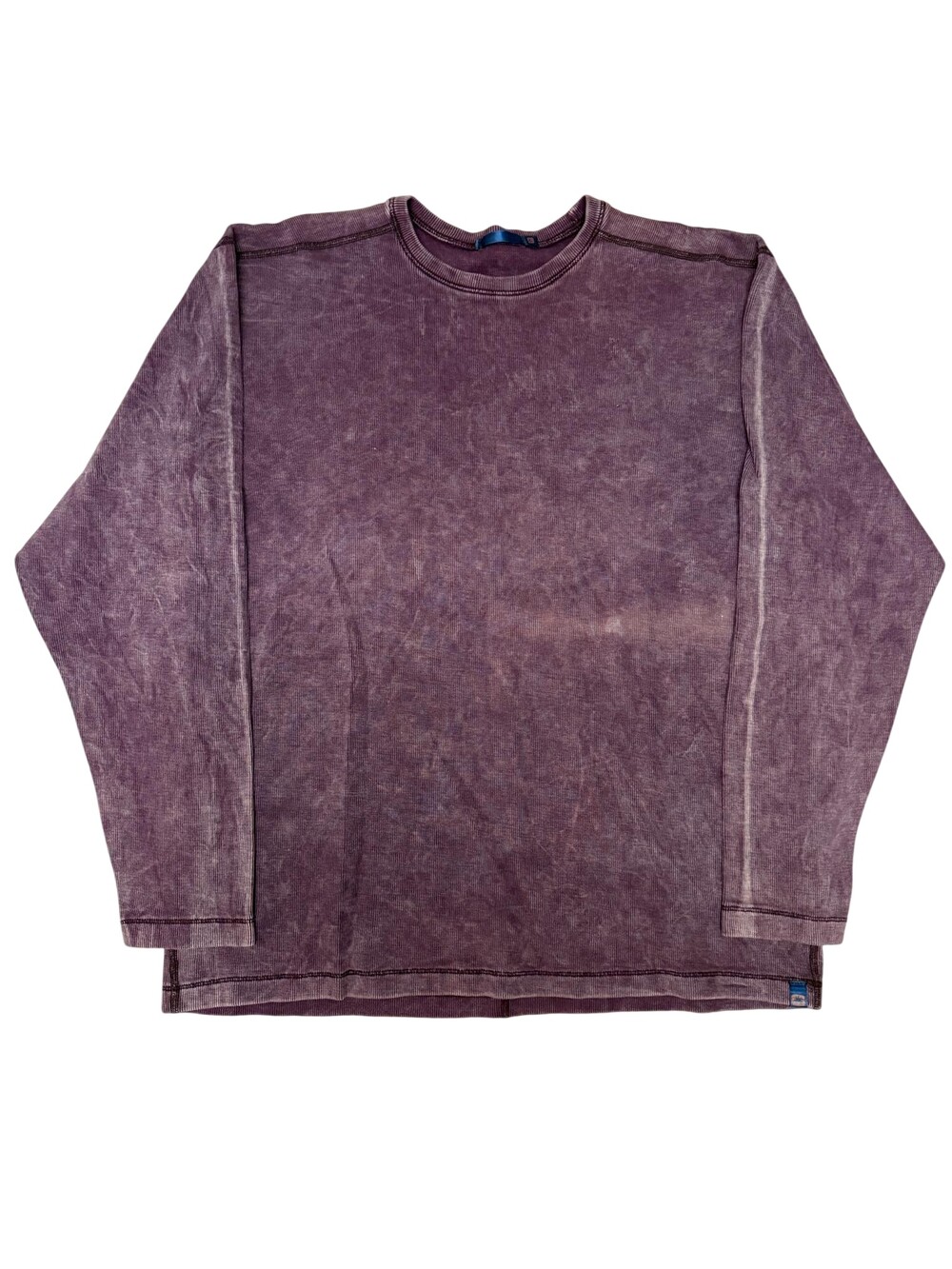Agave Shirt Mens Large Purple Supima Cotton Long Sleeve Crew Made USA Top